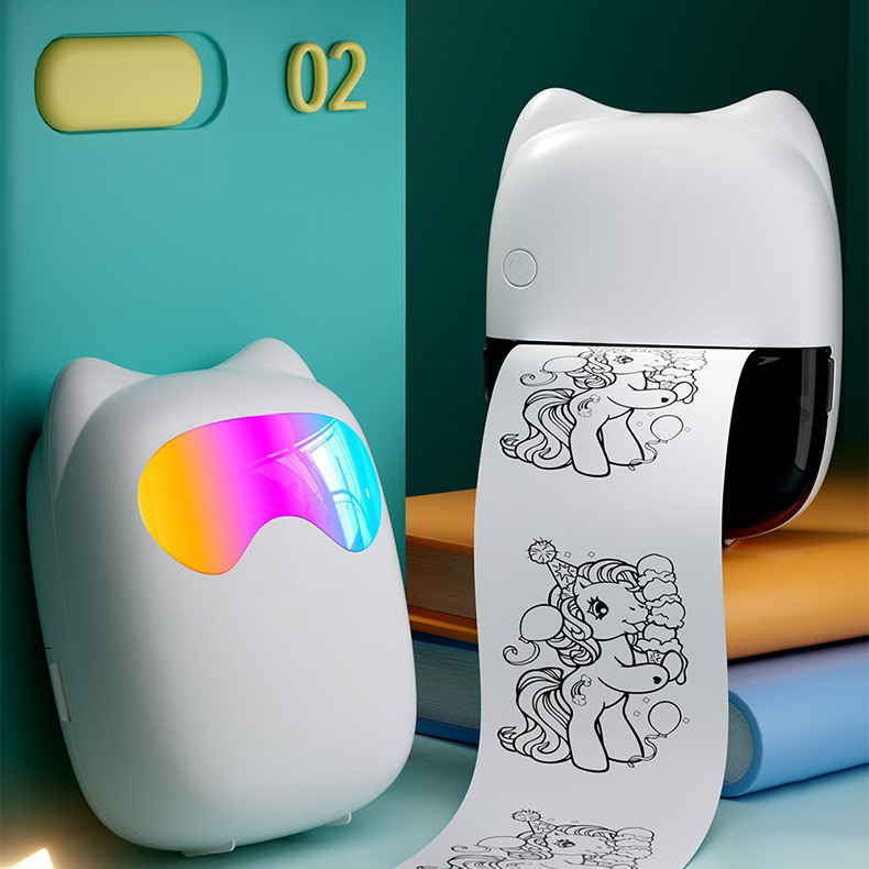 Tragbarer Mini-Drucker für Kinder, Thermodrucker